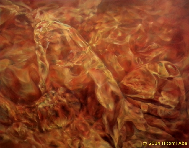 No Title © 2014 Hitomi Abe, oil on canvas, 162 x 130 cm (F100)
